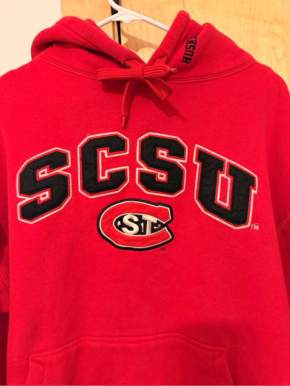 SCSU Red Hooded Pullover Sweatshirt - Picture 2 of 7